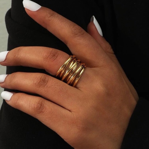 Gold Ring size 7 1/2 NWT - Picture 2 of 2